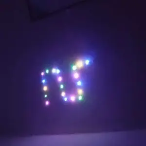 Lampu tmbler Pohon Natal Kamar tidur Kado Kawat LED Rainbow tumbler Warna Warni Hiasan Plastik