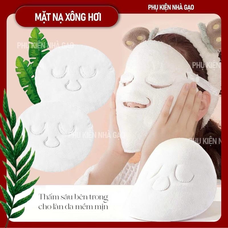 Mặt nạ Khăn nóng, cho mặt nạ, xông mặt, làm đẹp da mặt, khăn trắng, chườm nóng,…
