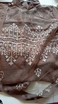 Product Review of Na Fashion- NAMIRA Dress Gamis Malaysia Kombinasi Brukat Bahan Crinkle Premium mix brokat sapto minimalis cantik mewah elegant from M**a B**n 0