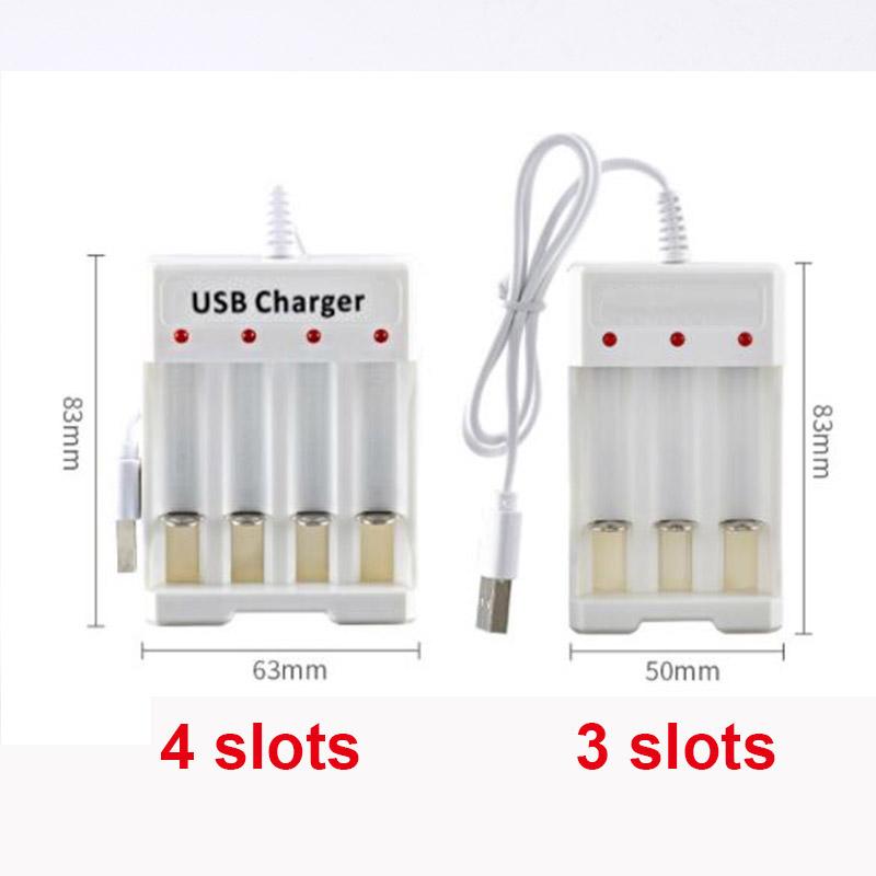 Product Introduction of USB Charger 3/4 Slot Adapter For AA/AAA Battery Rechargeable Quick Charge Battery Charging Tools  PH2H 89