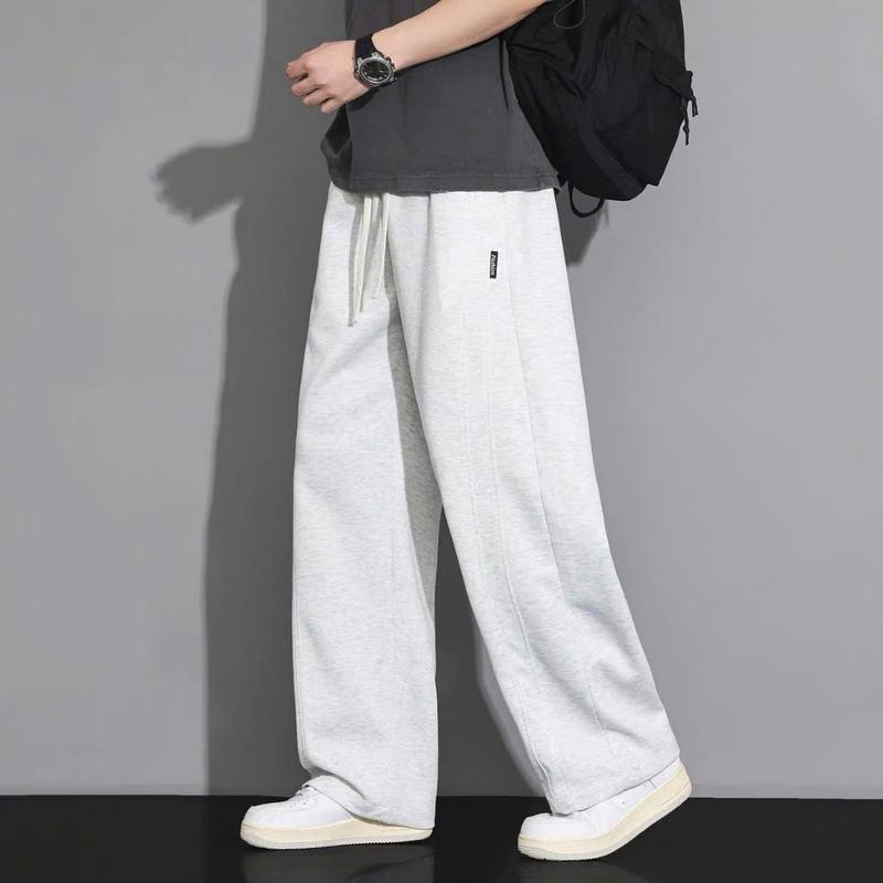 [Hàng hiếm] Quần Nỉ 2 Da Form Suông Ống Rộng Track Pants Uniex Nam Nữ Đứng Form Co Giãn Tốt Menswear