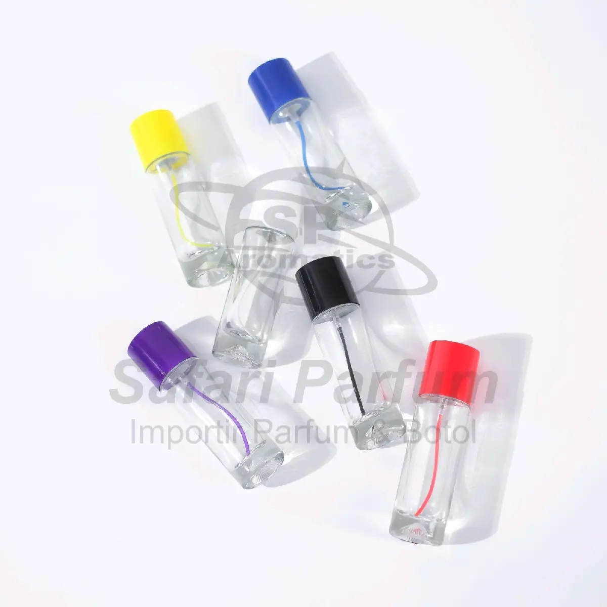 BOTOL KACA CASA BENING SELANG WARNA 30ML - DRAT