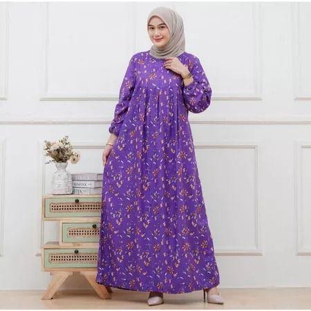 Terbaru Baju Gamis Ibu Hamil Bahan Adem Lembut Nyaman Dipakai