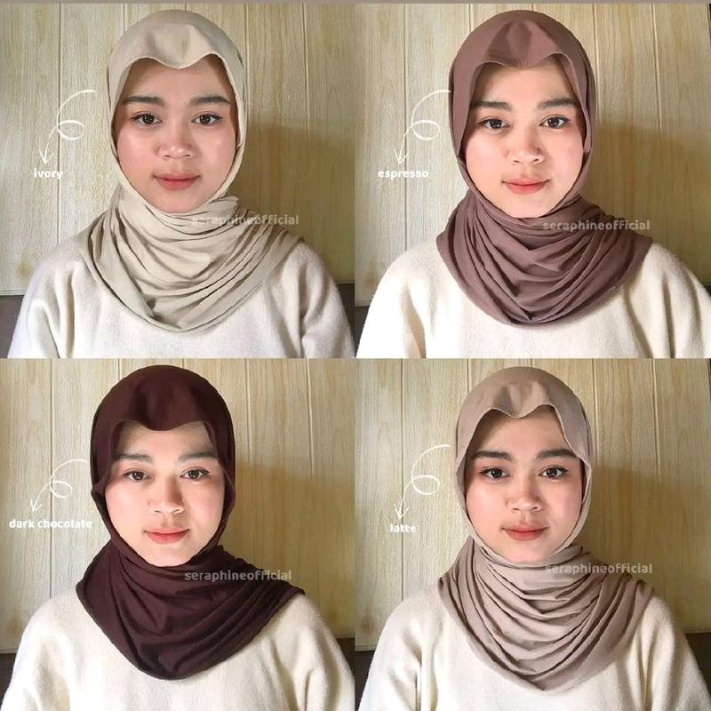 pashmina kaos rayon premium /pashmina meleyot/pashmina murah Panjang Muslim 1