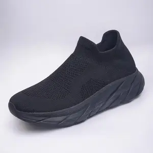 Kiwari Shoes - Sepatu Sneakers Pria Thalon Hitam Casual Inspired Design Karet Black