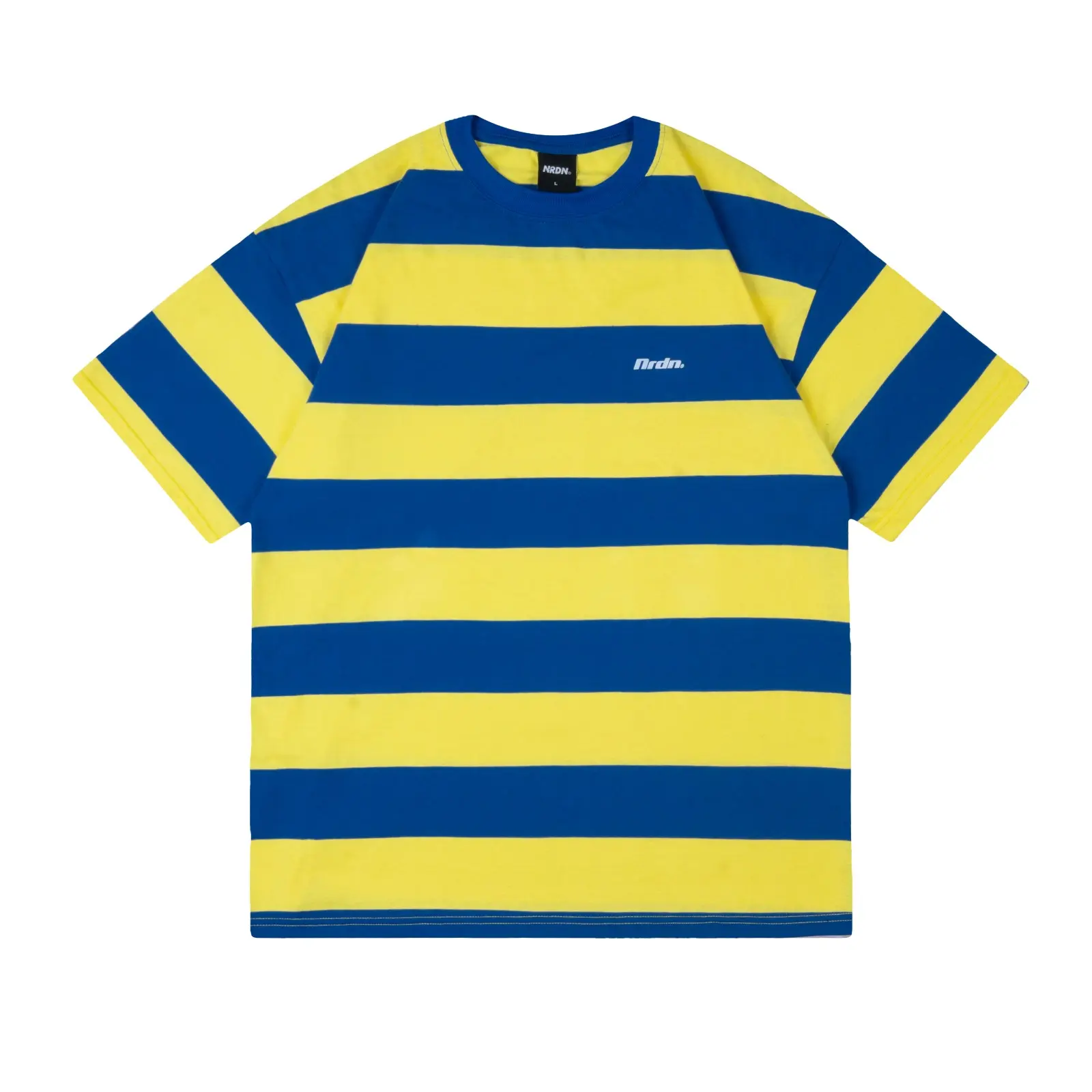 NRDN Clothing T-shirt Kaos Salur Stripe Oversize TS.MORRIS YELLOW BLUE