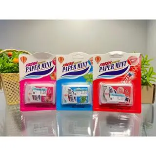 Fresh Breath Paper Mint   1) Cola Flavor  2) Corn Mint Flavor  3) Strawberry Flavor  (0.8G) RM0.80 Snacks