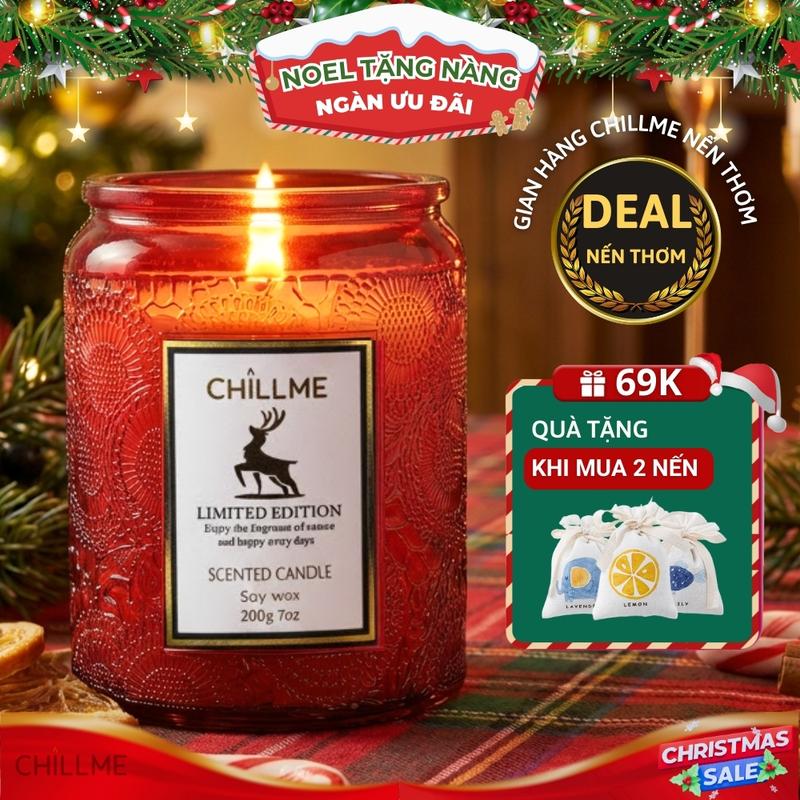 Nến thơm phòng tinh dầu chillme quà tặng decor thư giãn trang trí - LXR