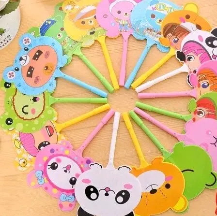 Kipas Karakter 2in1 Souvenir Unik - Kipas Tangan dan Pulpen 4