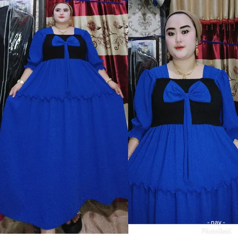 Marimar Dress Tangan panjang  cringkel airfloe 6