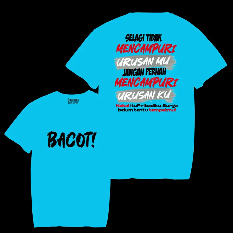 Kaos Bacot S.G.LCLTH Distro Pria Dewasa Baju Kata-Kata Viral Unik dengan Sablon DTF - Motif, Oblong 7