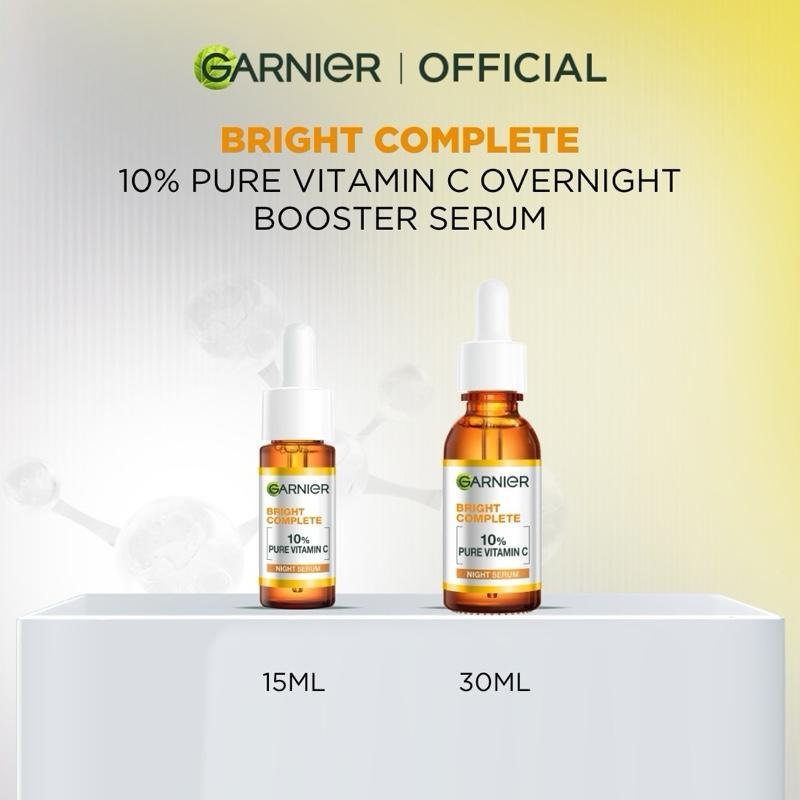 Garnier Bright Complete Vitamin C 30X Booster Serum 15 ml 30 ml - (Cepat Cerahkan Noda Hitam & Samarkan Bekas Jerawat) - Vitamin C - Single 4