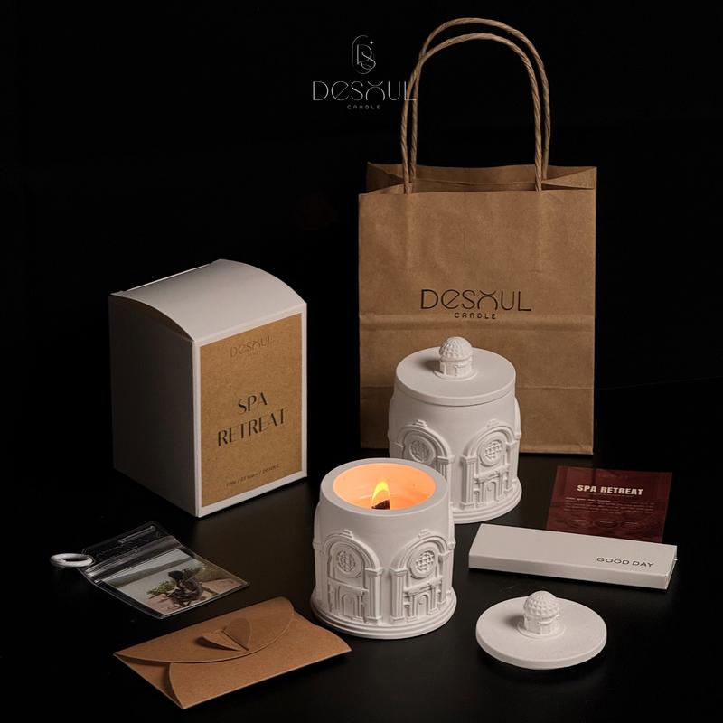 Set Nến Thơm DESOUL Cao Cấp - Sáp Đậu Nành Lành Tính - Hương Thơm Đa Dạng - Quà…