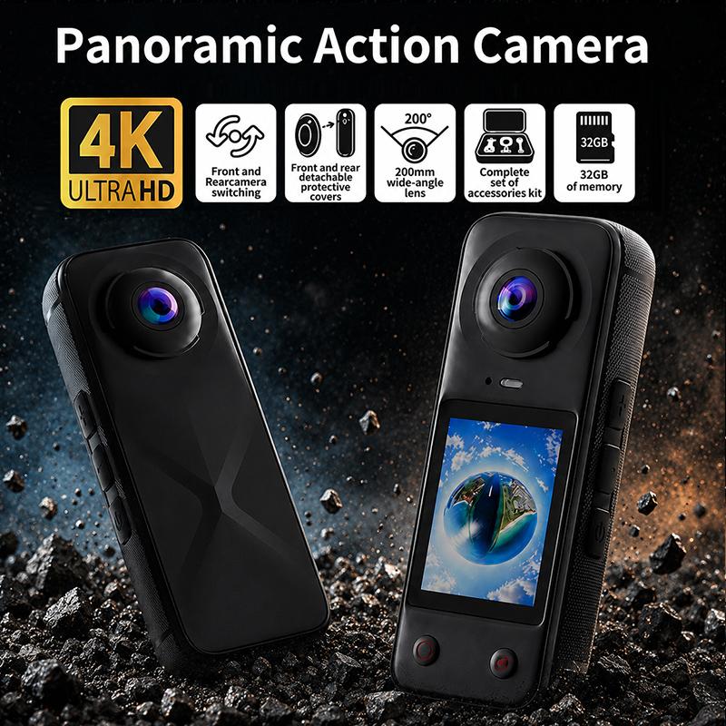 Máy quay hành động Pocket X5 Pro 4K với màn hình IPS 2,0 inch, hỗ trợ quay chậm…