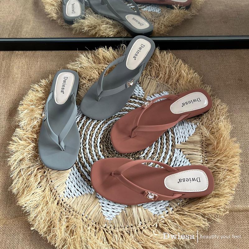 Sandal Wanita Premium Tali Terbaru Sendal Dwiesa Collection Kekinian S01 Jepit Cewek Karet 3