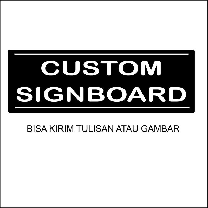 Custom Tulisan Akrilik  Bisa Request Sesukamu Board Signate Acrylic  Indor Outdor 1