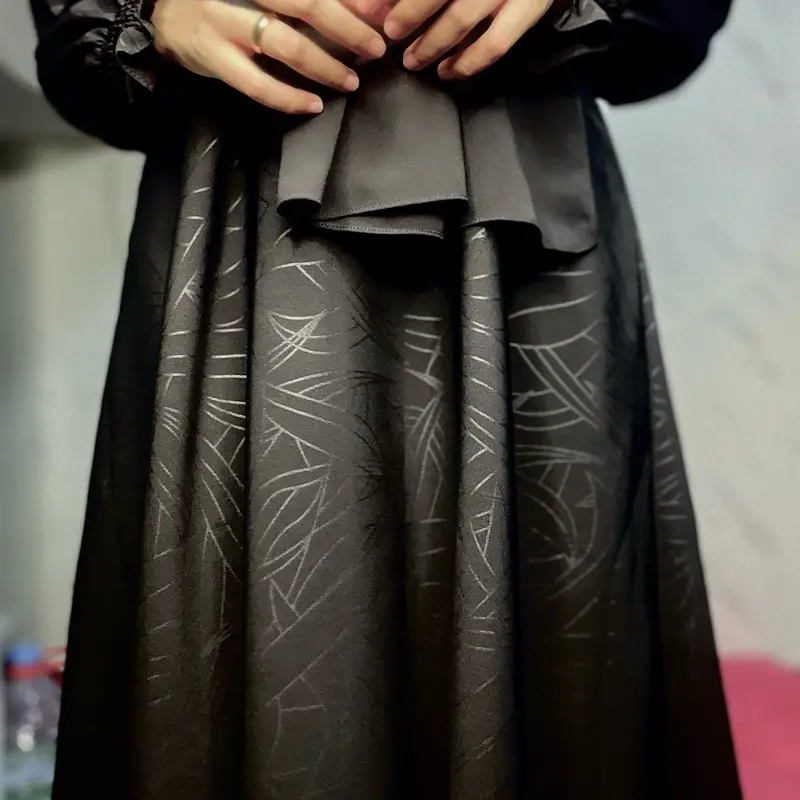 Abaya Aliyyah Abstrak Embos Muslim Wanita Gamis 0