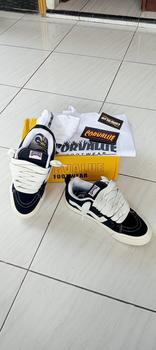 Product Review of Corvalue - Sepatu Sneakers Unisex Pria Wanita Otaru Black White Shoes Casual Sneakers Hitam from R**🫀 2