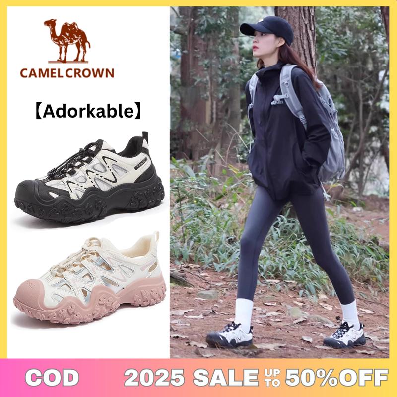 【Adorkable Dép Thể Thao CAMEL CROWN Họa Tiết Hoa Giày Đi Biển Ngoài Trời Cho Nữ L23M076138S L24A076735 L24A255723 L24A469693 L24S076620A