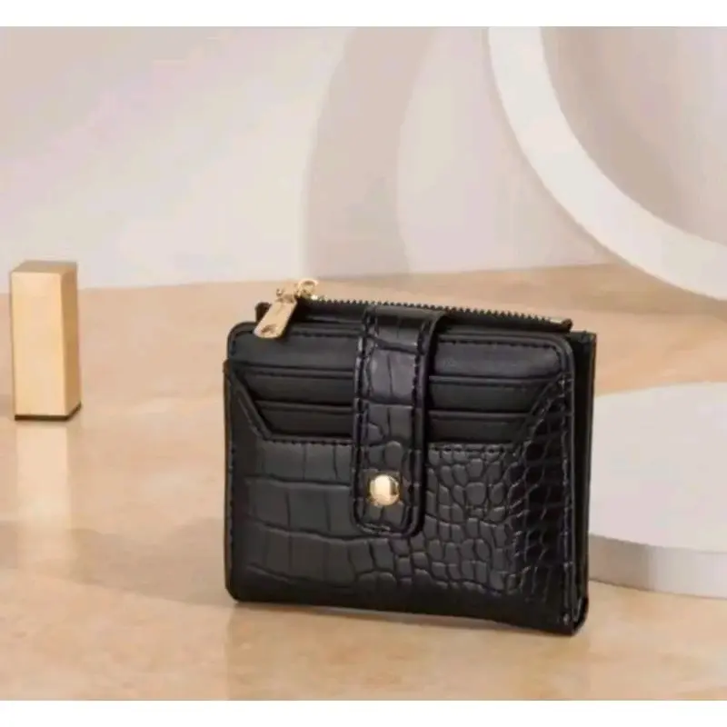 Dompet Genie croco/Dompet kartu wanita coin trendi terbaru Kulit