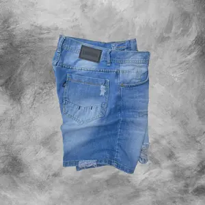 Endpoint - Celana pendek Sobek Pria Denim Boardshort Snow Wash