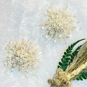 Bros Kawat Motif Bunga Mutiara Terbaru 2025 Clips dengan Desain Elegan dan Detail Mutiara yang Menawan