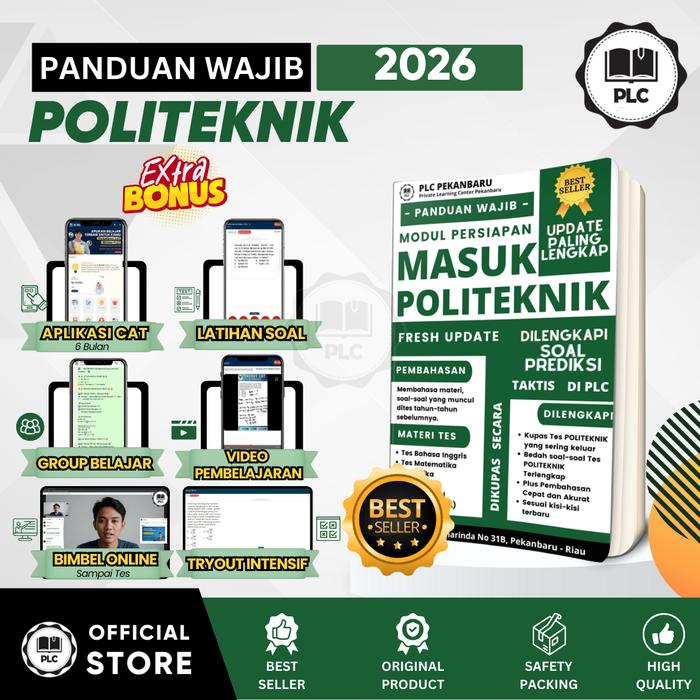Gambar PLC - Buku Politeknik 2026 Modul Politeknik Terupdate Prediksi Soal Akurat Kampus Poltek 2026 dari Plc Pekanbaru Kota Pekanbaru Tokopedia