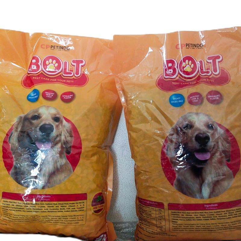 Bolt Makanan Anjing 1kg Rasa Daging Sapi dan Domba 0