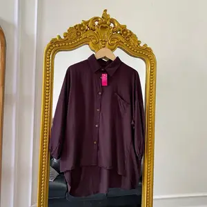 HSS - KEMEJA OVERSIZE POLOS BB 100Kg  Atasan Wanita Jumbo - Atasan rayon premium