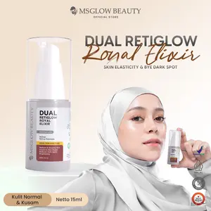 MS GLOW - (TIKTOK VIRAL) DUAL RETIGLOW 15 ML MENCERAHKAN KULIT GELAP DAN BIBIR