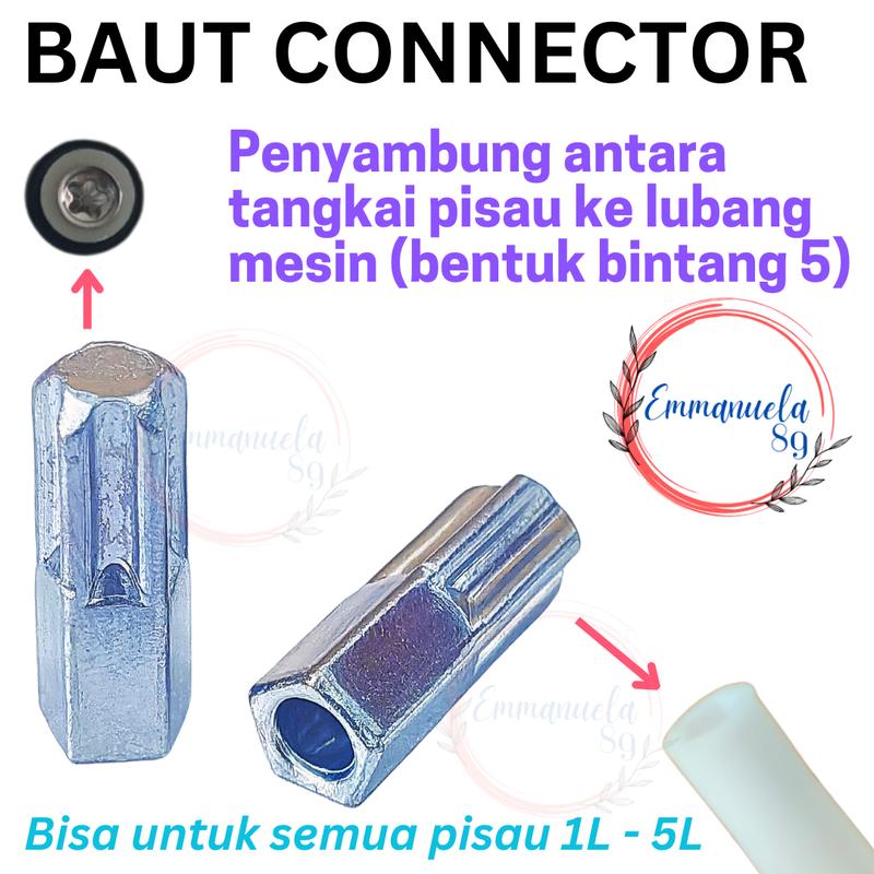 Lunalife Sparepart Pisau Cup Cover Mesin Blender Chopper Kapsul Bintang 5 6