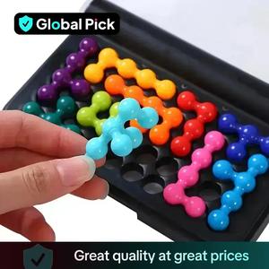 Juguete de lógica espacial tipo rompecabezas 3D, juego de cuentas coloridas, juguete de desarrollo de inteligencia hazlo tú mismo, juguete educativo para niños, regalo de cumpleaños