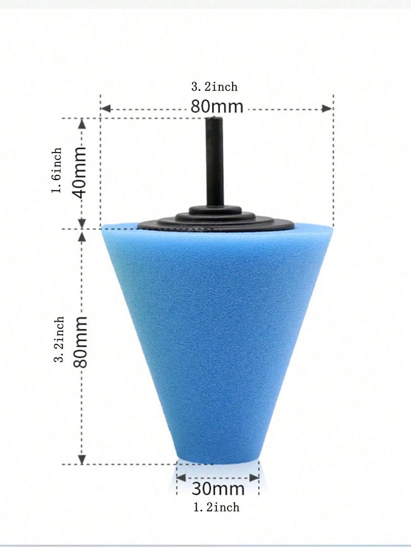 Product Introduction of 1pc car polishing disc wheel rim polishing waxing sponge wheel cone polishing sponge 4