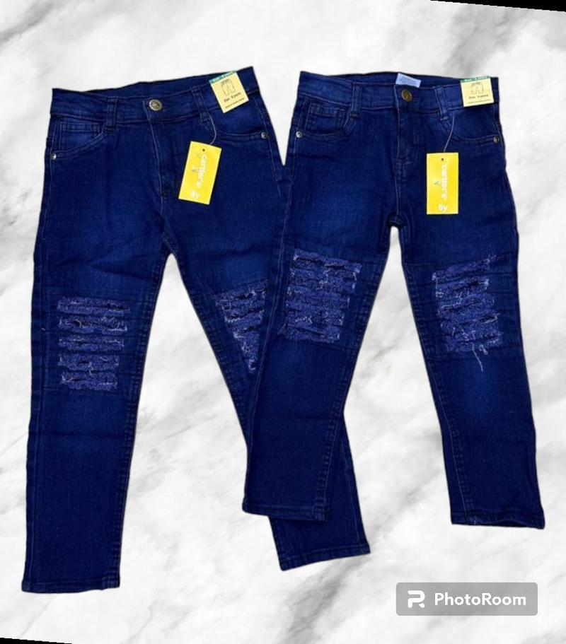 Product Introduction of Seluar Jeans Kanak-Kanak Solid/Joggar/Koyak/ Slack/potty Best quality product di Malaysia Slim-fitting Soft denim 8