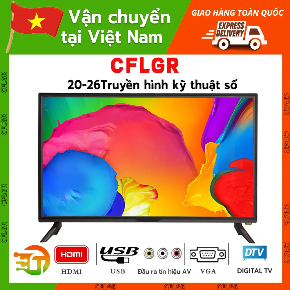 TV kỹ thuật số, Màn hình phẳng, Giá cả phải chăng, Màn hình LED, TV HD, với VGA, HDMI, USB và AV, Tích hợp DVB-T2, Màn hình 20 inch, 22 inch, 23 inch, 24 inch và 26 inch
