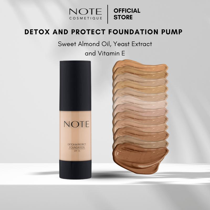 Note Cosmetics Detox And Protect Foundation Pump SPF 15 - TikTok Shop ...