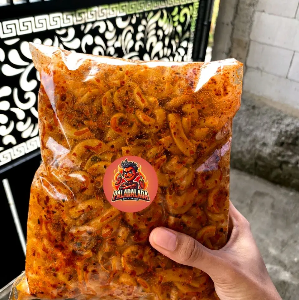 500gr Makaroni Cikruh Daun Jeruk  Makroni Crispy Paladalada Cemilan Food Snacks Pedas Camilan Makanan Macaroni
