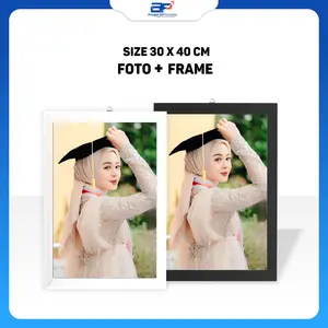 CETAK FOTO CUSTOM bingkai FRAME MINIMALIS 30X40 CM FRAME TANPA KACA Modern Dipasang di Dinding