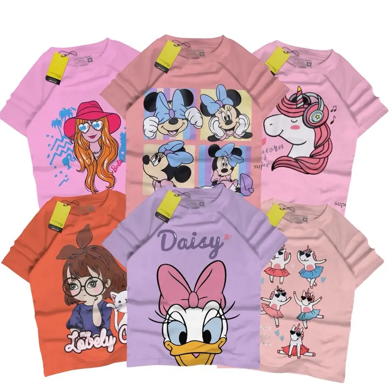 Paket Hemat isi 4pcs Kaos Anak Distro Baju Anak Laki-laki Perempuan 1-10 tahun Katun 30s Sablon Plastisol Anak-Anak Combed Cotton kaos  anak 5