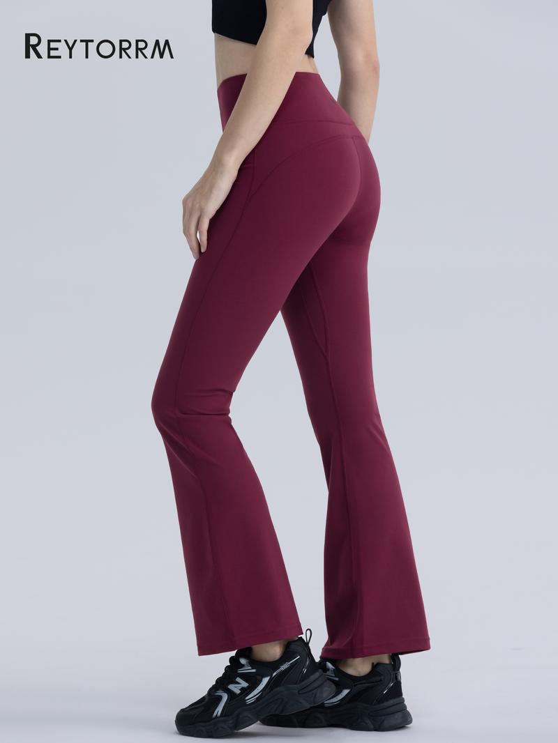 Product Introduction of Reytorrm Legging Sport Celana Yoga Wanita Celana Cutbray Basic Wide Leg High Waist Yoga Pants（CK066) Olahraga Pakaian Outdoor 4