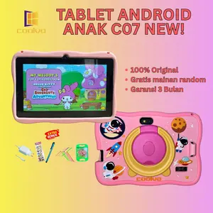 [TAA] COOLVO C07-New TABLET ANAK ANDROID 2025 / Smart Kids Pink Layar FULL HD 4/64GB Anti Radiasi Tab Edukasi Belajar Game Bermain Wifi Biru Blue