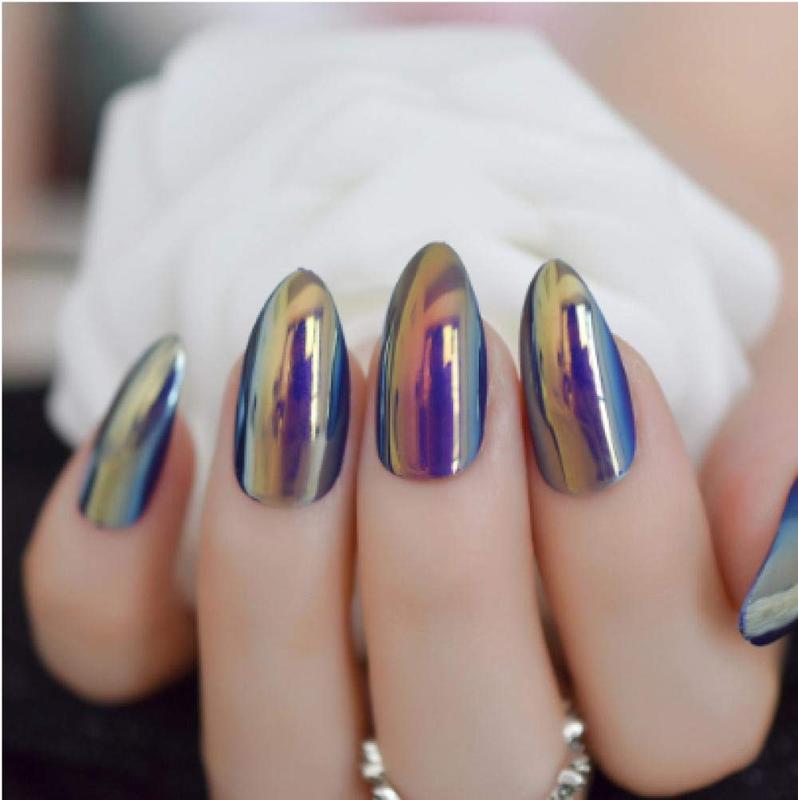 Kuku Palsu Panjang Gradasi Ungu Nails #23 (J) - Art & Polish 0