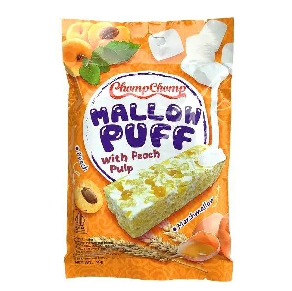 Chomp-Chomp Mallow Puff Marshmallow Peach 50 g - Shop | Tokopedia