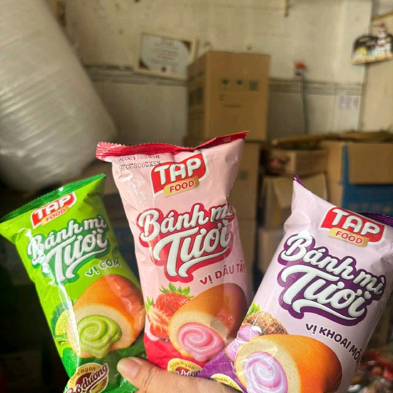 Combo 10c Bánh mì tươi mix 3vị 35g/c. hsd 1 thang