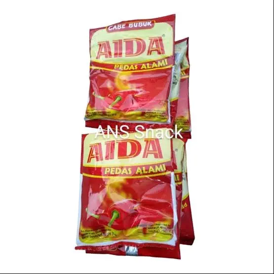 AIDA Bubuk Cabai Renceng 25 Gram Pedas Alami untuk Meningkatkan Nafsu Makan - Spices Bahan Masakan