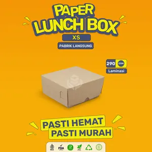 Lunch Box Paper Size  Lunch Box XSXS Lunch Box Set (Paket 50 Box-LB8K2)