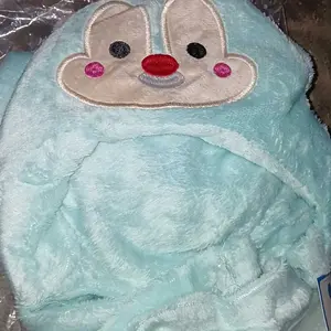 Selimut Bayi Topi Boneka 3D / Selimut Bayi Karakter Fleece