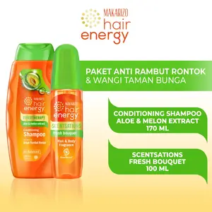 [PROMO] Bundle Conditioning Shampoo Aloe Melon 170 mL & Scentsations Fresh Bouquet 100 mL / Sampo Conditioner Extract / Haircare / Perawatan Rambut