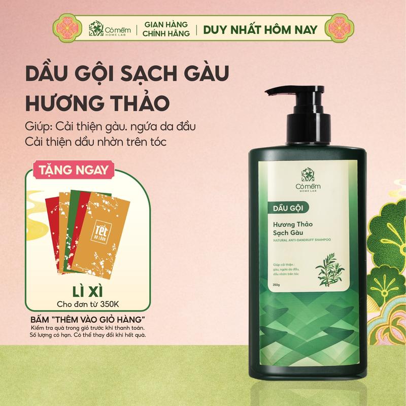  Dầu Gội Sạch Gàu Hương Thảo Giúp Cải Thiện Gàu Ngứa Da Đầu Giảm Dầu Nhờn Và Góp Phần Ngăn Ngừa Gàu Cỏ Mềm 