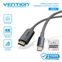 Gambar Vention Kabel HDMI to USB-C 4K HDR 60Hz Power Support Mirror & Extend Mode - ABL, 1.5 Meter dari Vention Authorized Store Kota Administrasi Jakarta Barat 1 Tokopedia
